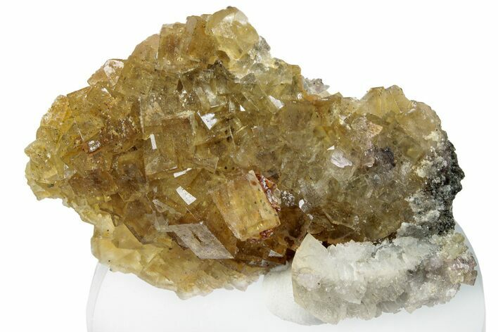 Sparkling Yellow Fluorite Cluster - Fluorescent! #258413